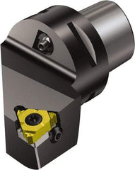 Sandvik Coromant - Insert Style Cx-266R/LFG, 65mm Head Length, Left Hand Cut, External Modular Threading Cutting Unit Head - System Size C6, 45mm Center to Cutting Edge, Series CoroThread 266 - Apex Tool & Supply
