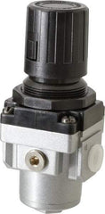 PRO-SOURCE - 1/4 NPT Port, 56 CFM, Aluminum Intermediate Regulator - 7 to 145 psi Range, 220 Max psi Supply Pressure, 1/8" Gauge Port Thread, 2.16" Wide x 5.31" High - Apex Tool & Supply
