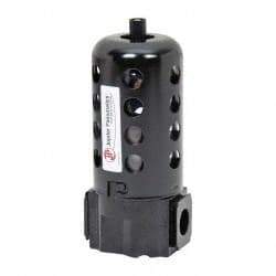 PRO-SOURCE - Filter Manual Drop Leg Drain with Poly Bowl - 6-1/2" High x 2-3/4" Wide, For Use with Compressed Air Systems - Apex Tool & Supply