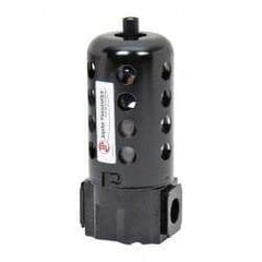 PRO-SOURCE - Filter Manual Drop Leg Drain with Poly Bowl - 6-1/2" High x 2-3/4" Wide, For Use with Compressed Air Systems - Apex Tool & Supply