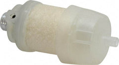 PRO-SOURCE - 1/4 Male NPT, 5/8" Hex, 3-1/8" OAL, Reclassifier/Muffler - 300 Max psi, 160 CFM, Aluminum - Apex Tool & Supply