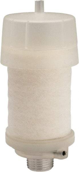 PRO-SOURCE - 1/2 Male NPT, 1" Hex, 4-3/4" OAL, Reclassifier/Muffler - 300 Max psi, 160 CFM, Aluminum - Apex Tool & Supply