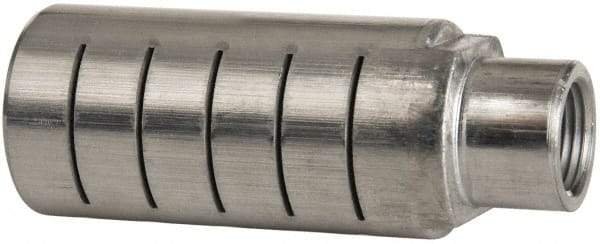 PRO-SOURCE - 3/8 Male NPT, 1" Hex, 3-1/4" OAL, Muffler - 300 Max psi, 40 CFM, Aluminum - Apex Tool & Supply