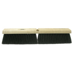 24″ Black Tampico Medium Sweeping - Broom Without Handle - Apex Tool & Supply