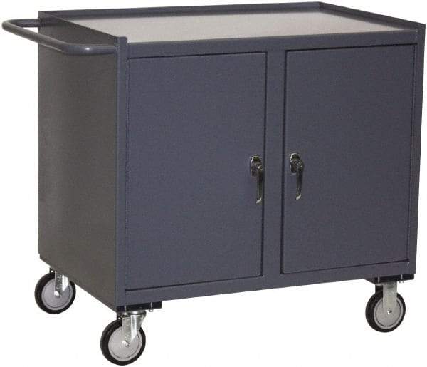 Jamco - Mobile Storage Cabinet - Steel, 36" Wide x 24" Deep x 40" High, Gray - Apex Tool & Supply
