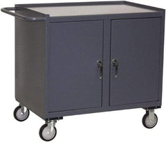 Jamco - Mobile Storage Cabinet - Steel, 36" Wide x 24" Deep x 40" High, Gray - Apex Tool & Supply