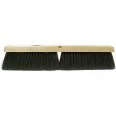 18″ Fine Sweep Floor Brush, Black Horsehair and Polypropylene Fill - Apex Tool & Supply
