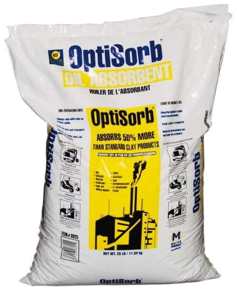 Made in USA - 25 Lb Poly Bag Diatomaceous Earth Granular Sorbent - Universal Use - Apex Tool & Supply