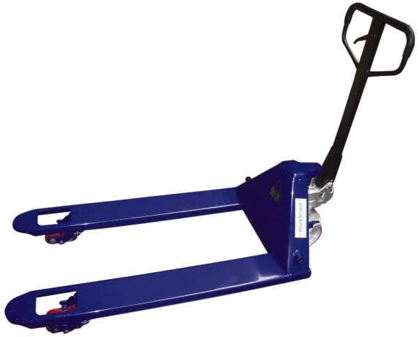 Value Collection - 7,700 Lb Capacity, 7-1/2" Lift Economy Heavy-Duty Pallet Truck - 3" Min Lift Height, 48" Fork Length x 27" Fork Width, 27" Overall Width - Apex Tool & Supply