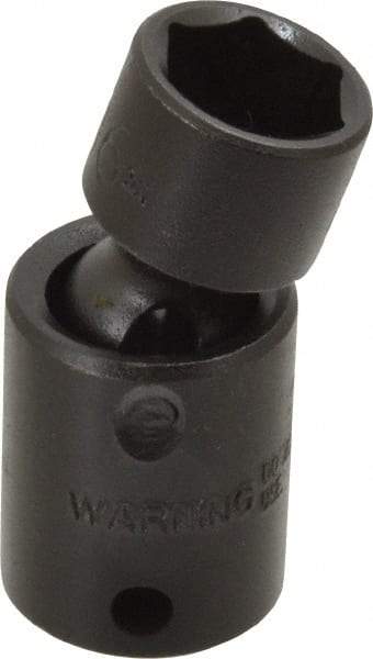 Proto - 3/8" Drive 9/16" Standard Universal Impact Socket - 6 Points, 2" OAL - Apex Tool & Supply