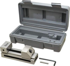 Gibraltar - 1-31/32" Jaw Width, 65mm Jaw Opening Capacity, 0.984" Jaw Height, Toolmaker's Vise - Flat Jaw, 0.003" Parallelism, 0.005" Squareness, 135mm OAL x 1.97" OAH - Apex Tool & Supply