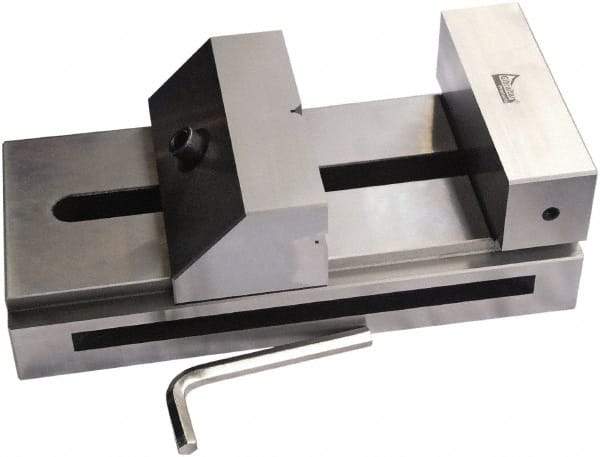 Gibraltar - 5-29/32" Jaw Width, 7" Jaw Opening Capacity, 1.969" Jaw Height, Toolmaker's Vise - Flat Jaw, 0.00012" Parallelism, 0.0002" Squareness, 300mm OAL x 3-15/16" OAH - Apex Tool & Supply