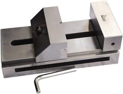 Gibraltar - 5-29/32" Jaw Width, 7" Jaw Opening Capacity, 1.969" Jaw Height, Toolmaker's Vise - Flat Jaw, 0.00012" Parallelism, 0.0002" Squareness, 300mm OAL x 3-15/16" OAH - Apex Tool & Supply