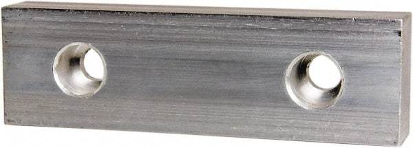 Gibraltar - 8" Wide x 2-1/2" High x 1-1/4" Thick, Flat/No Step Vise Jaw - Soft, Aluminum, Fixed Jaw, Compatible with 8" Vises - Apex Tool & Supply