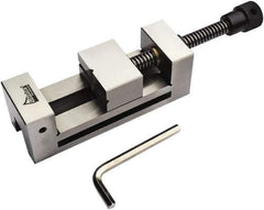 Gibraltar - 2.48" Jaw Width, 3.43 Jaw Opening Capacity, 1.26" Jaw Height, Toolmaker's Vise - Flat Jaw, 0.00012" Parallelism, 0.0002" Squareness, 230mm OAL x 2.48" OAH - Apex Tool & Supply