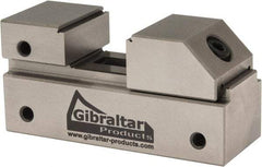 Gibraltar - 1" Jaw Width, 13/16" Jaw Opening Capacity, 3/8" Jaw Height, Toolmaker's Vise - Flat Jaw, 0.0001" Parallelism, 0.0001" Squareness, 2.55" OAL x 1-3/16" OAH - Apex Tool & Supply