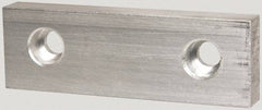 Gibraltar - 6" Wide x 2" High x 3/4" Thick, Flat/No Step Vise Jaw - Soft, Aluminum, Fixed Jaw, Compatible with 6" Vises - Apex Tool & Supply