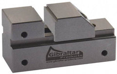 Gibraltar - 1" Jaw Width, 13/16" Jaw Opening Capacity, 3/8" Jaw Height, Toolmaker's Vise - Flat Jaw, 0.005" Parallelism, 0.005" Squareness, 65mm OAL x 1-1/4" OAH - Apex Tool & Supply