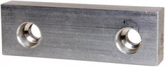 Gibraltar - 4" Wide x 1-1/4" High x 5/8" Thick, Flat/No Step Vise Jaw - Soft, Aluminum, Fixed Jaw, Compatible with 4" Vises - Apex Tool & Supply