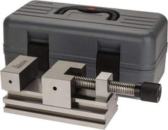 Gibraltar - 2-3/4" Jaw Width, 4" Jaw Opening Capacity, 1-3/16" Jaw Height, Toolmaker's Vise - Flat Jaw, 0.003" Parallelism, 0.005" Squareness, 254mm OAL x 2-7/16" OAH - Apex Tool & Supply