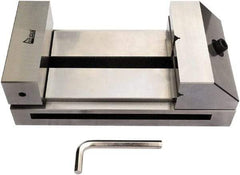 Gibraltar - 4-59/64" Jaw Width, 6" Jaw Opening Capacity, 1.97" Jaw Height, Toolmaker's Vise - Flat Jaw, 0.003" Parallelism, 0.005" Squareness, 280mm OAL x 3-15/16" OAH - Apex Tool & Supply