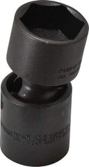 Proto - 1/2" Drive 1-1/16" Standard Universal Impact Socket - 6 Points, 3" OAL - Apex Tool & Supply