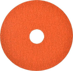 Norton - 4-1/2" Diam 7/8" Hole 50 Grit Fiber Disc - Ceramic, Series R980P - Apex Tool & Supply