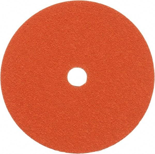 Norton - 7" Diam 7/8" Hole 50 Grit Fiber Disc - Ceramic, Series R980P - Apex Tool & Supply