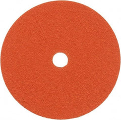 Norton - 7" Diam 7/8" Hole 50 Grit Fiber Disc - Ceramic, Series R980P - Apex Tool & Supply