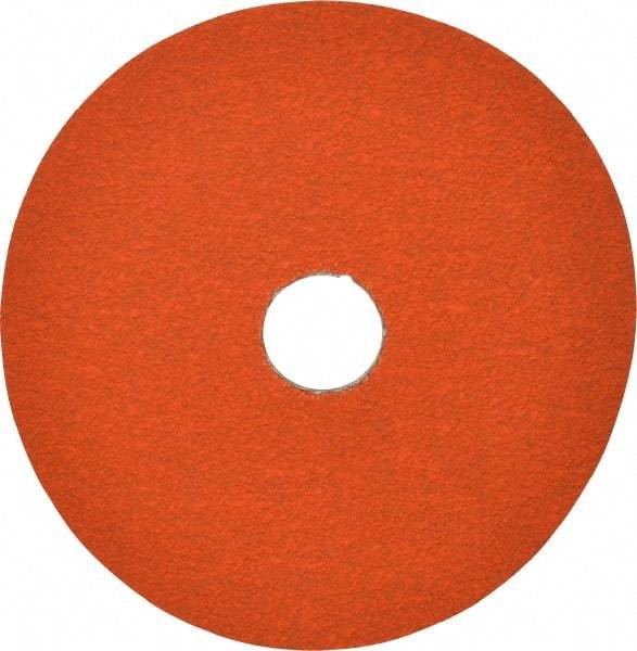 Norton - 5" Diam 7/8" Hole 60 Grit Fiber Disc - Ceramic, Series R980P - Apex Tool & Supply