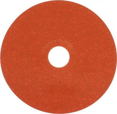 Norton - 5" Diam 7/8" Hole 120 Grit Fiber Disc - Ceramic, Series R980P - Apex Tool & Supply