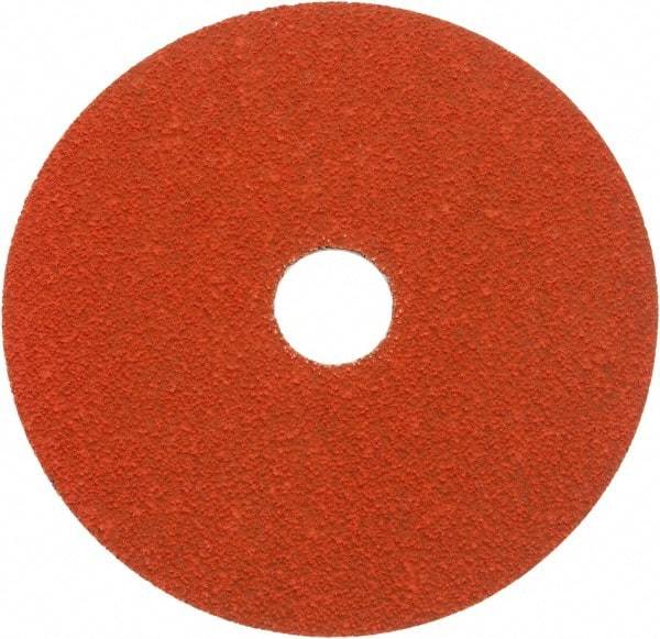 Norton - 5" Diam 7/8" Hole 50 Grit Fiber Disc - Ceramic, Series R980P - Apex Tool & Supply