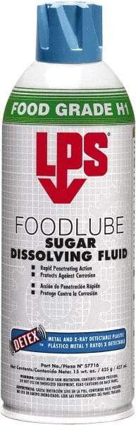 LPS - 15 oz Aerosol Spray Lubricant - Clear, 41°F to 203°F, Food Grade - Apex Tool & Supply