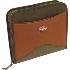 Bucket Boss - 11 Pocket Brown & Green Polyester Contractor's Portfolio - 15" Wide x 4" Deep x 12" High - Apex Tool & Supply