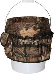 Bucket Boss - 20 Pocket General Purpose Holster - Polyester, Camouflage, 11" Wide x 11" High - Apex Tool & Supply