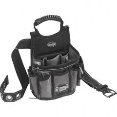 Bucket Boss - 13 Pocket General Purpose Holster - Ballistic Polyester, Black & Gray - Apex Tool & Supply