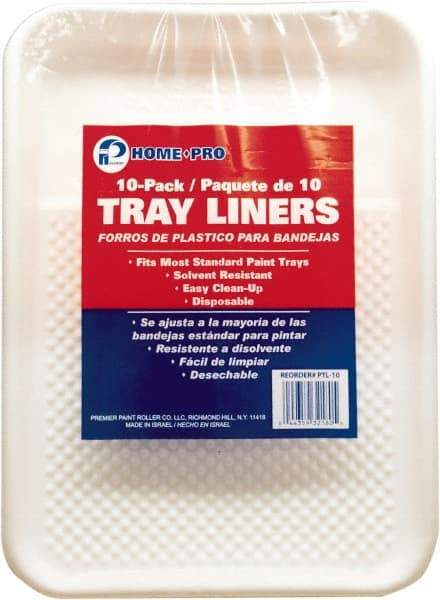 Premier Paint Roller - 9" Roller Compatible Paint Tray Liner - 1 Qt Capacity, 12" Wide, Plastic - Apex Tool & Supply