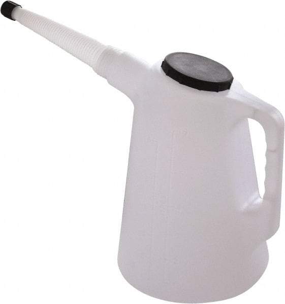 PRO-LUBE - 6,000 mL Capcity, 8" Long Flexible Spout, Measure Oiler - Polyethylene Body - Apex Tool & Supply