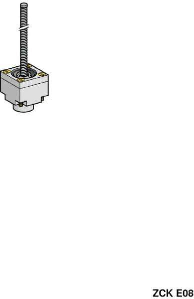 Telemecanique Sensors - 3.7 Inch Long, Limit Switch Head - For Use with ZCK Limit Switches - Apex Tool & Supply
