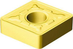 Sandvik Coromant - CNMG646 MRR Grade 2025 Carbide Turning Insert - TiCN/Al2O3/TiN Finish, 80° Diamond, 3/4" Inscr Circle, 1/4" Thick, 3/32" Corner Radius - Apex Tool & Supply