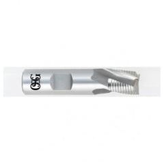 5/8 x 5/8 x 5/8 x 2-3/4 3 Fl HSS-CO Roughing Center Cutting End Mill -  Bright - Apex Tool & Supply
