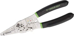 Greenlee - 18 AWG Solid, 20 AWG Stranded Max Capacity Wire Stripper/Crimper - 9" OAL, Cushion Grip Handle - Apex Tool & Supply