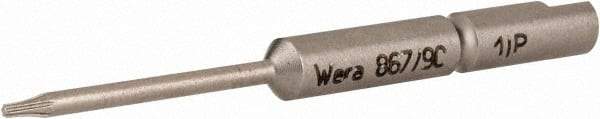 Wera - 4mm Drive, Torx Plus Precision Screwdriver Bit - 1-3/4" OAL - Apex Tool & Supply
