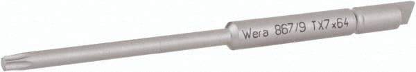 Wera - 4mm Drive, Torx Precision Screwdriver Bit - 2-1/2" OAL - Apex Tool & Supply