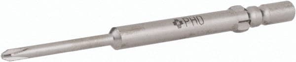 Wera - 4mm Drive #0 Point Precision Phillips Bit - Apex Tool & Supply
