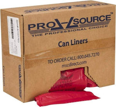 PRO-SOURCE - 33 Gal Capacity, Red, Hazardous Waste Bag - 1.3 mil Thick x 33" Wide x 39" High, Roll - Apex Tool & Supply
