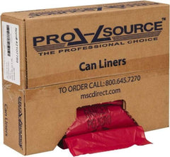 PRO-SOURCE - 30 Gal Capacity, Red, Hazardous Waste Bag - 1.3 mil Thick x 30" Wide x 37" High, Roll - Apex Tool & Supply