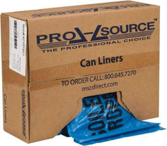 PRO-SOURCE - 45 Gal Capacity, Blue, Hazardous Waste Bag - 1.3 mil Thick x 37" Wide x 50" High, Roll - Apex Tool & Supply