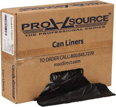 PRO-SOURCE - 1.1 mil Thick, Heavy-Duty Trash Bags - Hexene Resins, Roll Dispenser, 43" Wide x 47" High, Black - Apex Tool & Supply