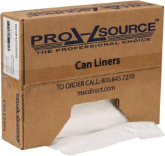 PRO-SOURCE - 1.1 mil Thick, Heavy-Duty Trash Bags - Hexene Resins, Roll Dispenser, 43" Wide x 47" High, Clear - Apex Tool & Supply